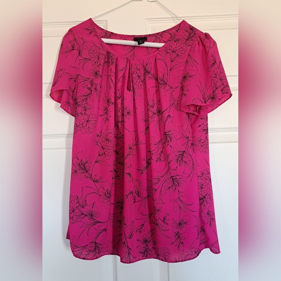 Worthington Floral Print Blouse Size Medium - Picture 1 of 8